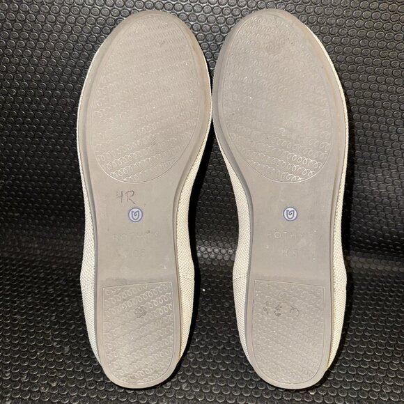 Rothys The Flat Beige Flax Birdseye Round Toe Slip on Shoe Women’s Size 10.5 - Picture 6 of 8